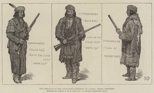 The Rebellion in the North West Territory of Canada, Indian Prisoners by Sidney Paget